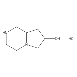 Octahydropyrrolo[1,2-a]piperazin-7-ol hydrochloride结构式
