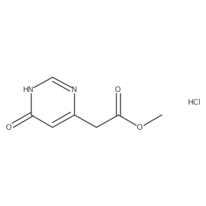 Methyl 2-(6-oxo-1,6-dihydropyrimidin-4-yl)acetate hydrochloride结构式