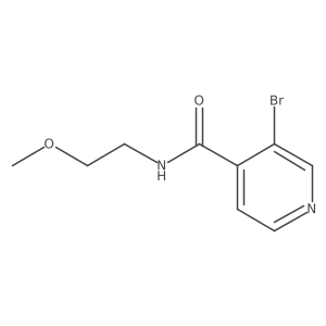 3-Bromo-N-(2-methoxyethyl)isonicotinamide Structure