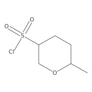 6-Methyloxane-3-sulfonyl chloride Structure