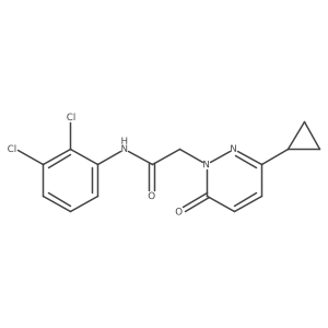 2-(3-cyclopropyl-6-oxopyridazin-1(6H)-yl)-N-(2,3-dichlorophenyl)acetamide Structure