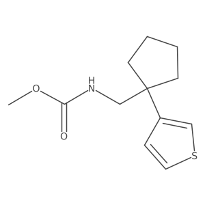 Methyl ((1-(thiophen-3-yl)cyclopentyl)methyl)carbamate Structure