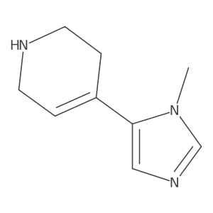 4-(1-Methyl-1H-imidazol-5-yl)-1,2,3,6-tetrahydropyridine Structure