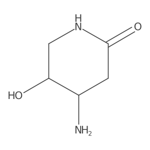 4-Amino-5-hydroxy-piperidin-2-one Structure