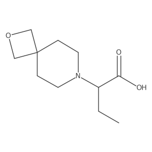2-(2-oxa-7-azaspiro[3.5]nonan-7-yl)butanoic acid结构式
