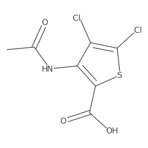 4,5-Dichloro-3-acetamidothiophene-2-carboxylic acid Structure