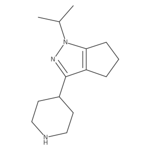 1-Isopropyl-3-(piperidin-4-yl)-1,4,5,6-tetrahydrocyclopenta[c]pyrazole Structure