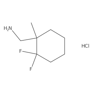 (2,2-Difluoro-1-methylcyclohexyl)methanamine hydrochloride Structure