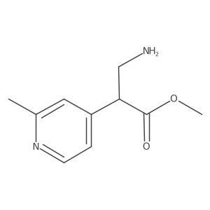 Methyl 3-amino-2-(2-methylpyridin-4-yl)propanoate Structure