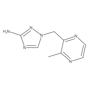 1-[(3-methylpyrazin-2-yl)methyl]-1H-1,2,4-triazol-3-amine Structure