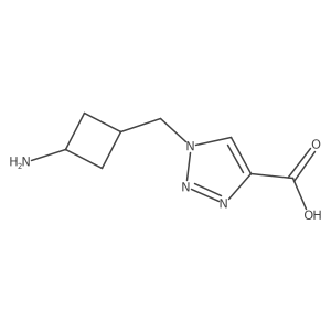1-[(3-aminocyclobutyl)methyl]-1H-1,2,3-triazole-4-carboxylic acid Structure