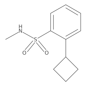 2-cyclobutyl-N-methylbenzene-1-sulfonamide Structure