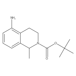 tert-butyl 5-amino-1-methyl-3,4-dihydroisoquinoline-2(1H)-carboxylate结构式