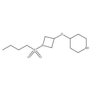 4-{[1-(Butane-1-sulfonyl)azetidin-3-yl]oxy}piperidine结构式