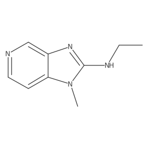 N-ethyl-1-methyl-1H-imidazo[4,5-c]pyridin-2-amine结构式