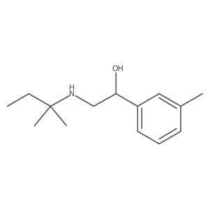 2-[(2-Methylbutan-2-yl)amino]-1-(3-methylphenyl)ethan-1-ol结构式