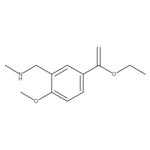 {[5-(1-Ethoxyethenyl)-2-methoxyphenyl]methyl}(methyl)amine Structure