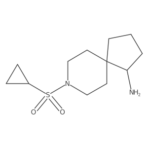 8-(Cyclopropanesulfonyl)-8-azaspiro[4.5]decan-1-amine Structure