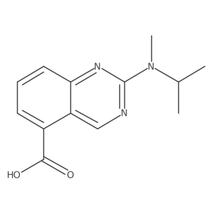 2-[Methyl(propan-2-yl)amino]quinazoline-5-carboxylic acid结构式