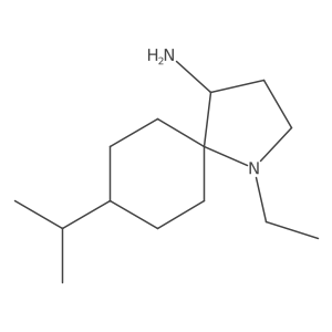 1-Ethyl-8-(propan-2-yl)-1-azaspiro[4.5]decan-4-amine结构式