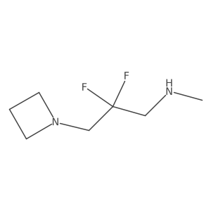 [3-(Azetidin-1-yl)-2,2-difluoropropyl](methyl)amine结构式