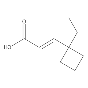 3-(1-Ethylcyclobutyl)prop-2-enoic acid结构式