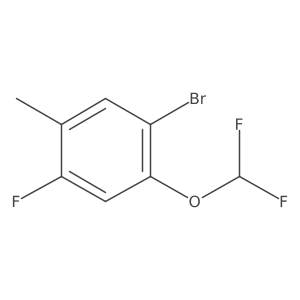 1-Bromo-2-(difluoromethoxy)-4-fluoro-5-methylbenzene Structure