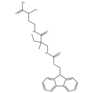(2S)-4-{2-[({[(9H-fluoren-9-yl)methoxy]carbonyl}amino)methyl]-2-methylbutanamido}-2-hydroxybutanoic acid Structure