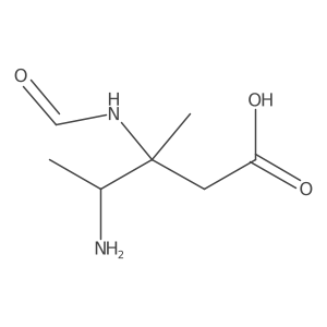 4-Amino-3-formamido-3-methylpentanoic acid结构式