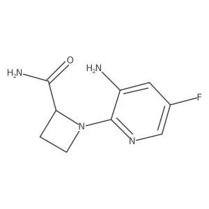 1-(3-Amino-5-fluoropyridin-2-yl)azetidine-2-carboxamide Structure