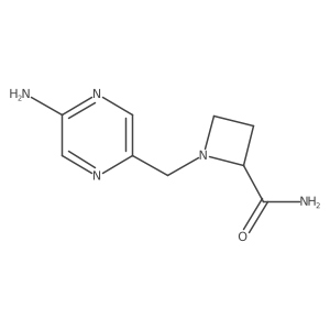 1-[(5-Aminopyrazin-2-yl)methyl]azetidine-2-carboxamide结构式