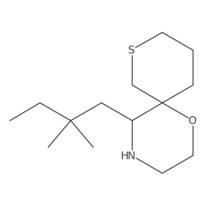 5-(2,2-Dimethylbutyl)-1-oxa-8-thia-4-azaspiro[5.5]undecane Structure