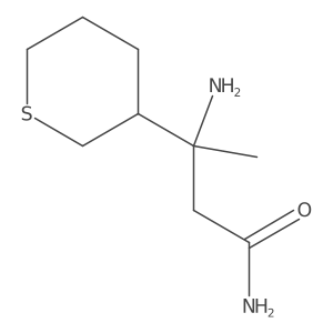 3-Amino-3-(thian-3-yl)butanamide Structure