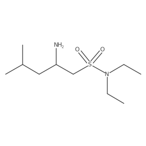 2-amino-N,N-diethyl-4-methylpentane-1-sulfonamide Structure