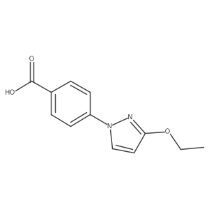 4-(3-ethoxy-1H-pyrazol-1-yl)benzoic acid Structure