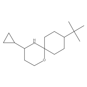 9-Tert-butyl-4-cyclopropyl-1-oxa-5-azaspiro[5.5]undecane Structure