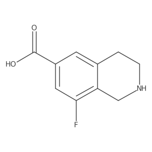 8-Fluoro-1,2,3,4-tetrahydroisoquinoline-6-carboxylic acid结构式