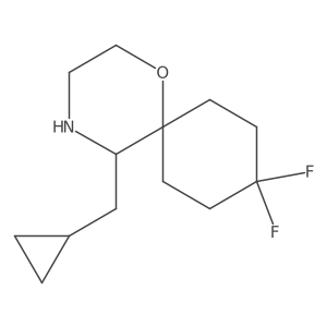 5-(Cyclopropylmethyl)-9,9-difluoro-1-oxa-4-azaspiro[5.5]undecane Structure