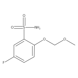 5-Fluoro-2-(methoxymethoxy)benzene-1-sulfonamide结构式