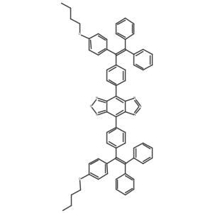 4,8-Bis[4-[1-(4-butoxyphenyl)-2,2-diphenylethenyl]phenyl]-2|E4|A2,6|E4|A2-benzo[1,2-c:4,5-c']bis[1,2,5]thiadiazole结构式