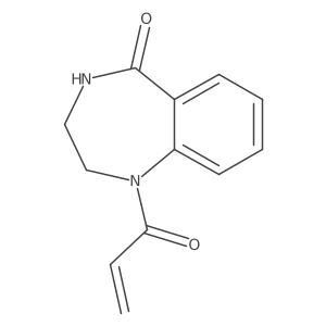 1-Prop-2-enoyl-3,4-dihydro-2H-1,4-benzodiazepin-5-one结构式