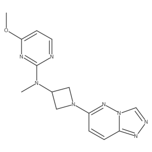 4-methoxy-N-methyl-N-(1-{[1,2,4]triazolo[4,3-b]pyridazin-6-yl}azetidin-3-yl)pyrimidin-2-amine结构式