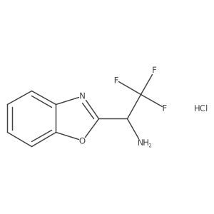 1-(1,3-Benzoxazol-2-yl)-2,2,2-trifluoroethan-1-amine hydrochloride结构式