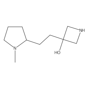 3-[2-(1-Methylpyrrolidin-2-yl)ethyl]azetidin-3-ol Structure