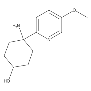 4-Amino-4-(5-methoxypyridin-2-yl)cyclohexan-1-ol Structure