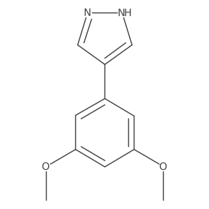 4-(3,5-dimethoxyphenyl)-1H-pyrazole结构式