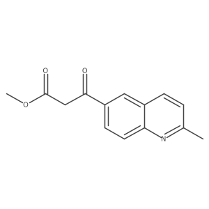 Methyl 3-(2-methylquinolin-6-yl)-3-oxopropanoate Structure