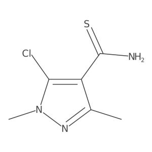 5-chloro-1,3-dimethyl-1H-pyrazole-4-carbothioamide Structure