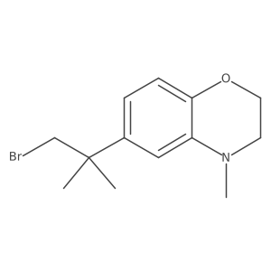6-(1-bromo-2-methylpropan-2-yl)-4-methyl-3,4-dihydro-2H-1,4-benzoxazine结构式