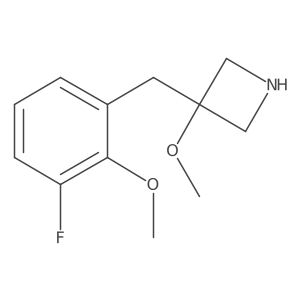 3-[(3-Fluoro-2-methoxyphenyl)methyl]-3-methoxyazetidine结构式